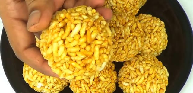Aadi16's Rustic Sweet of Bengal famous Muri r Moa Sweet Balls