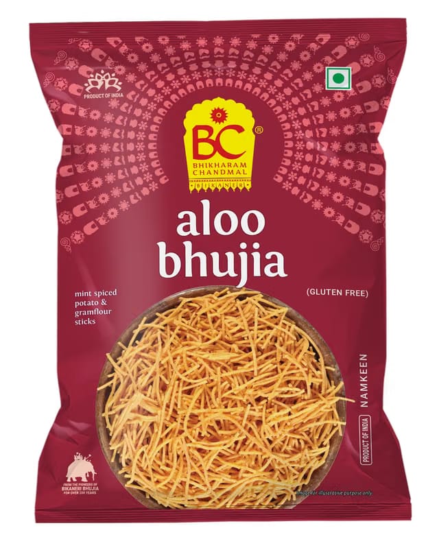 Bhikharam Chandmal Bikaneri Aloo Bhujia Namkeen Indian Snacks