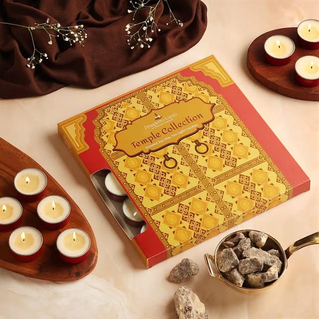 Prosperro Lumo by Parkash Candles Premium Soy Wax Scented Tea Light Set of 25 |