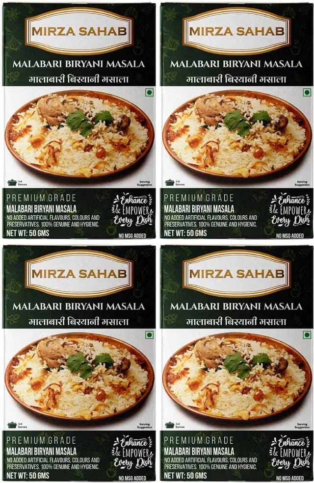 Mirza Sahab Malabari Biryani Masala Aromatic & Flavorful Perfect for Biryani & Rice Dishes