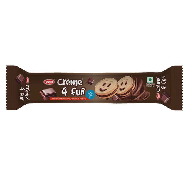 Dukes Creme 4 Fun Chocolate Flavoured Sandwich Biscuits