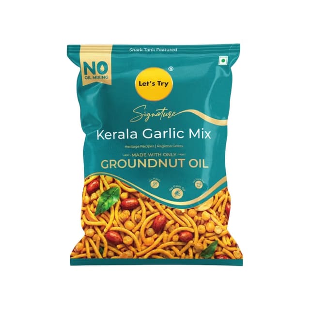Let's Try Signature Kerala Garlic Mixture Namkeen