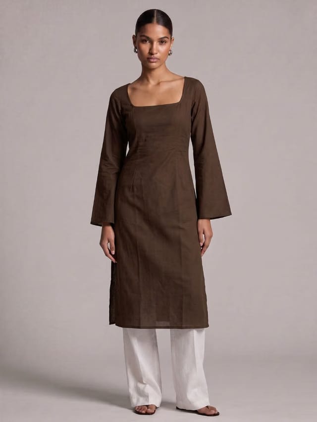 Nehal Deep Back Long Kurti
