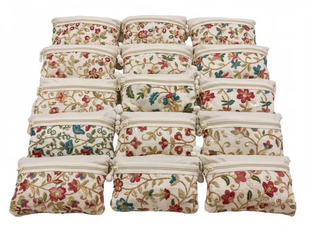 Daily deals Set of 12 Thread Kadhai Mini Bags for Kanya Pujan Gift for Girls/Birthday Return Gift/Best Gifts for kanjak