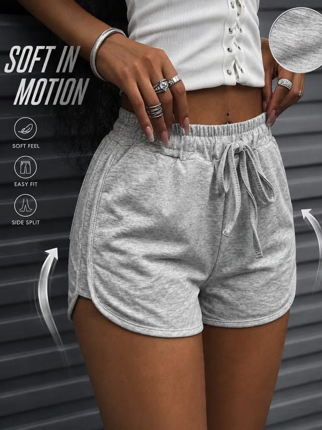 Women's Drawstring Gym Shorts