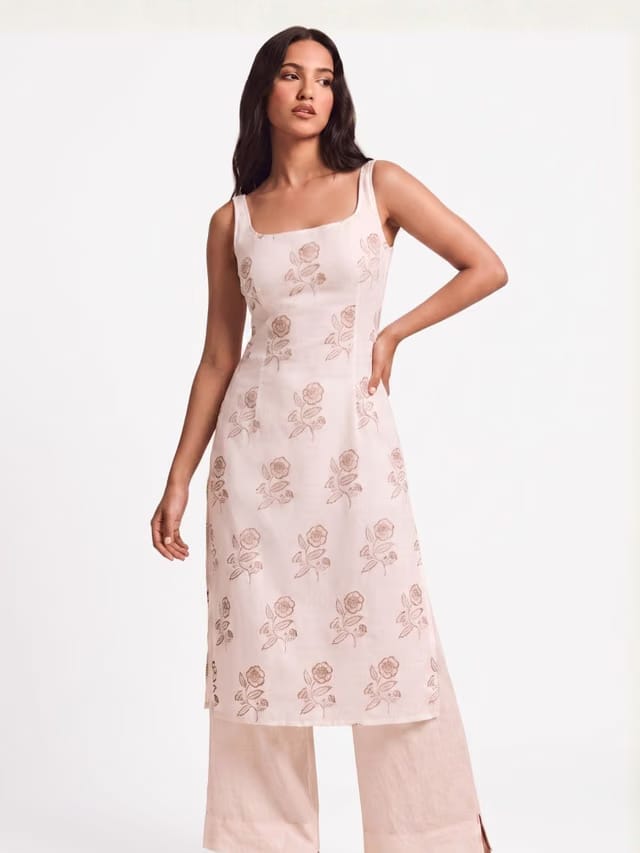 Prisha Deep Back Kurti