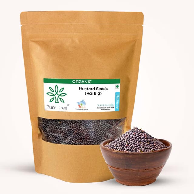 Pure Tree Certified Organic Mustard Seeds Big