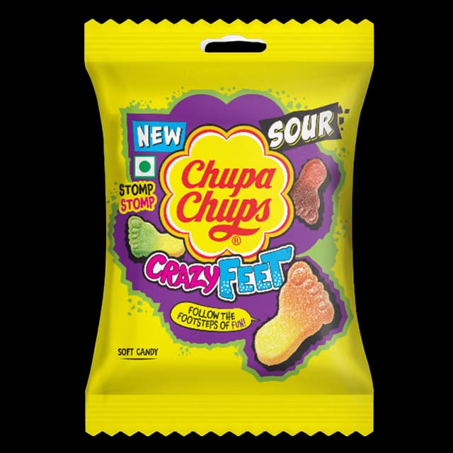 Chupa Chups Crazyfeet Sour Soft Candy