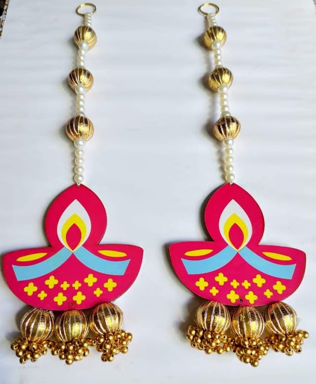 The Diva Decor - Beautiful Diya Hangings Set of 4