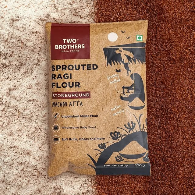 Two Brothers Ragi Flour (Sprouted Nachni Atta)