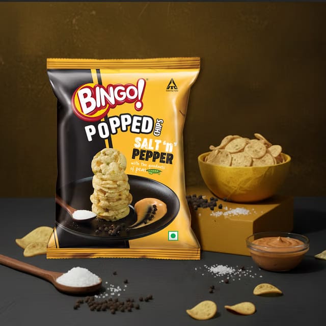 Bingo! Popped Chips Salt N Pepper