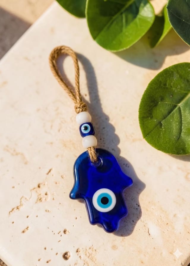 Turkish Feng Shui Vastu Blue Glass Evil Eye Hanging