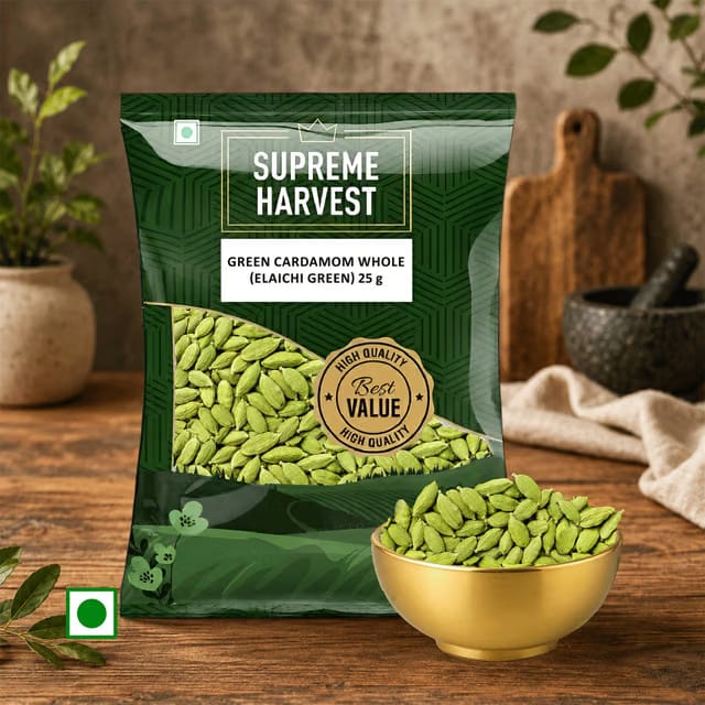 Supreme Harvest Green Cardamom Whole (Elaichi Green)