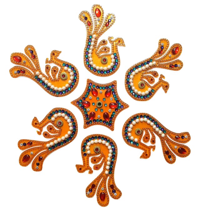 Makar sakranti Best Gift/Handcrafted Decorative Diwali/Navratri Rangoli Set