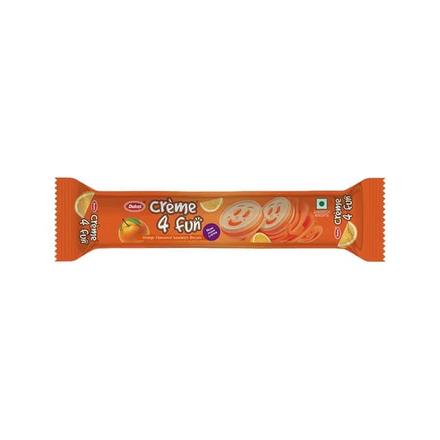 Dukes 4 Fun Orange Sandwich Cream Biscuits