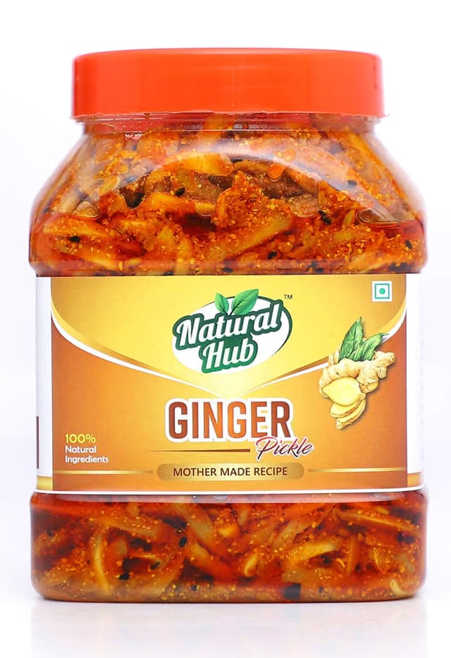 Natural Hub Homemade Ginger Pickle, (Ginger, 1 Kg)