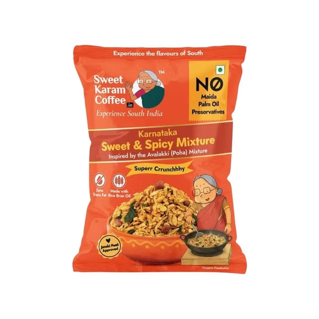 Sweet Karam Coffee Khatta Meetha Chivda Mixture Namkeen