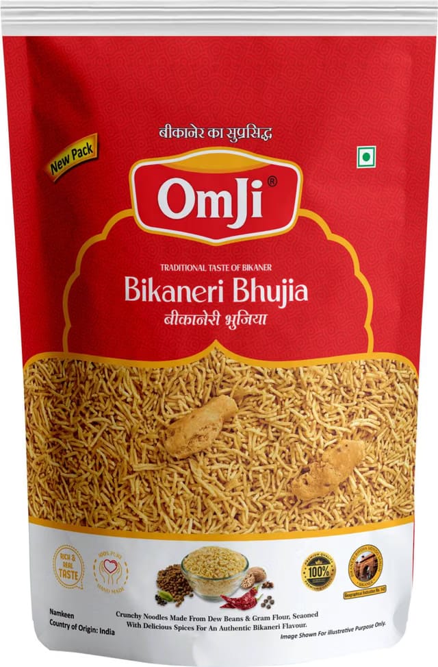 OMJI Bikaneri Bhujia - Authentic Rajasthani Namkeen Namkeen