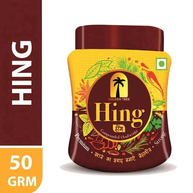 Golden Tree 100% Premium Compounded Hing (Asafoetida) No Additives