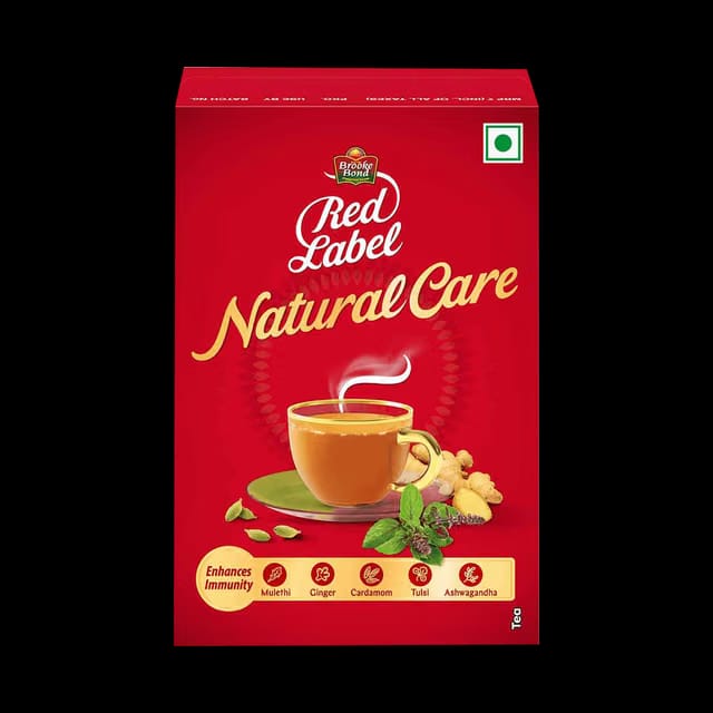 Red Label Natural Care Tea, with 5 Ayurvedic Ingredients