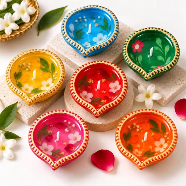 Ashora Candle Decorative Wax Diya Candles