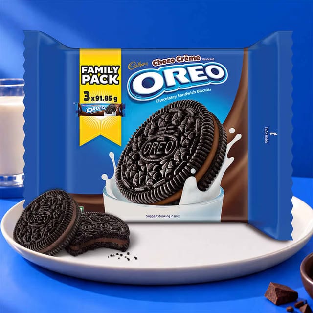 Cadbury Oreo Chocolate Flavour Creme Sandwich Biscuit Family Pack