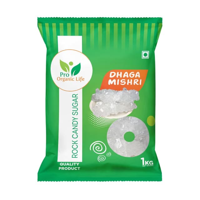Pro Organic Life Dhaga Mishri - Rock Sugar - Thread Mishri