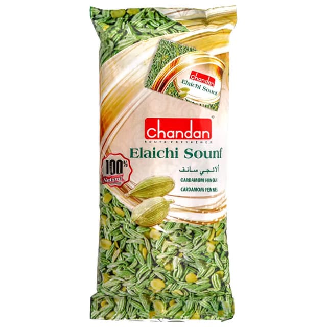 Chandan Mouth Freshener Elaichi Saunf 50 Sachets