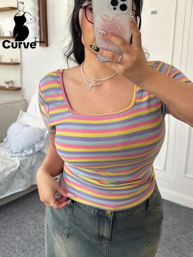 Women's Plus Size Pullover T-Shirt