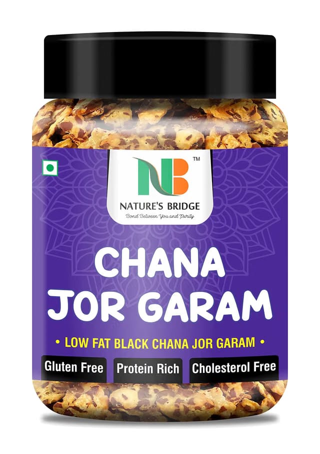 Nature's Bridge Chana JOR Garam / Low Fat Black Chana JOR Garam (Namkeen Snacks)
