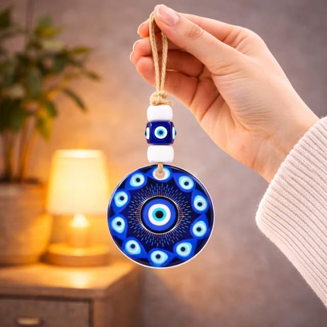 CraftVatika Turkish Evil Eye Hanging for Home