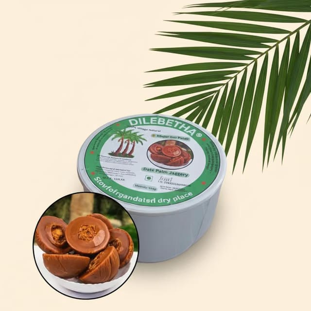 Dilebetha Brand - Premium Khejur Patali Gur – Authentic Khajur Nolen Gur from Rural Bengal