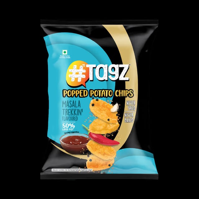 Tagz Popped Potato Chips Masala Trekkin'