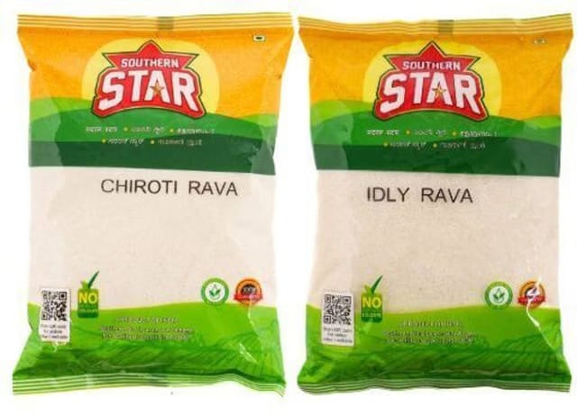 Southern Star Organic Chiroti & Idly Rava / Semolina Combo