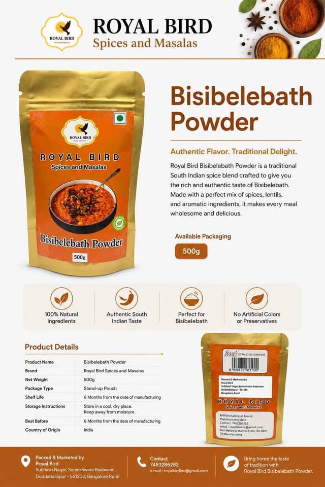 Royal Bird inc Bisibelebath Powder