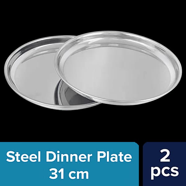 Dinner Plate/Thali - No. 14, N.P.Bidding, Stainless Steel