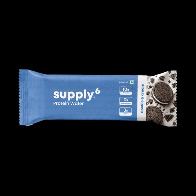 Supply6 Cookie & Cream Protein Wafer Bar