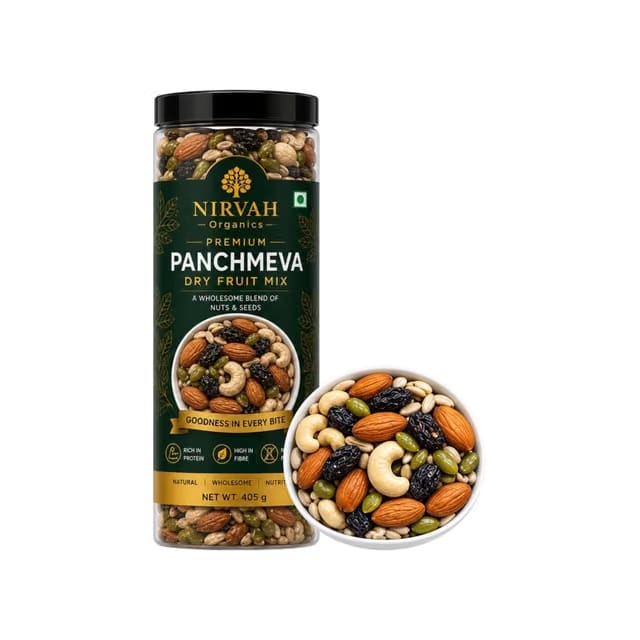 Nirvah Organics Dry Fruits & Seeds Panchmeva Mix