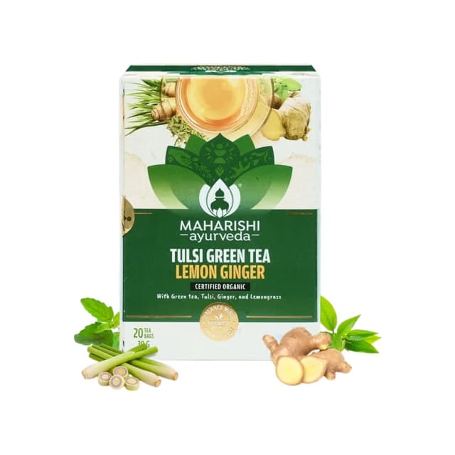MAHARISHI ayurveda Tulsi Lemon Ginger Green Tea