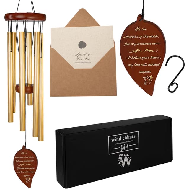 Memorial Wind Chimes - 32.5" Sympathy Wind Chimes for Loss of Loved One