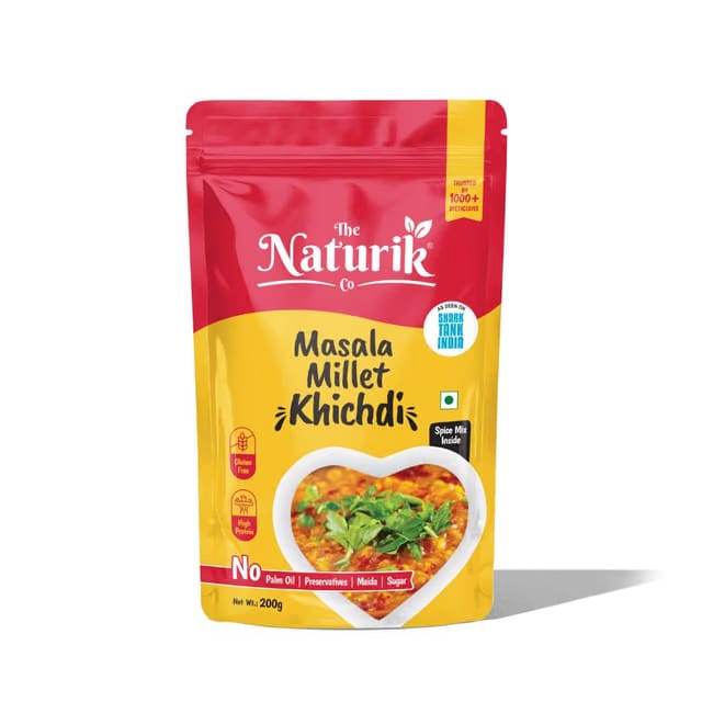 The Naturik Co. Masala Millet Khichdi 200g , Ready to Cook, High Protein, Gluten-Free, Vegan
