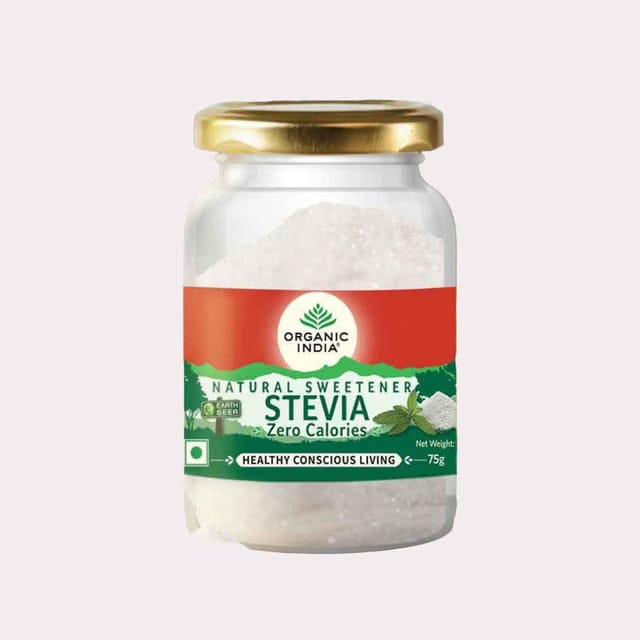 A Tata Product - Organic India Stevia Powder, Natural Sweetener, Sugar Free