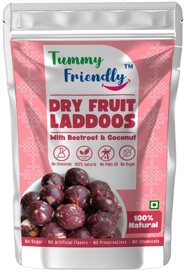 TummyFriendly Dry Fruit Laddu. Healthy Dry Fruit Laddus with Dates - Sugar Free Snacks for Kids