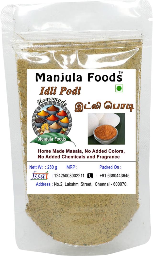 Manjula Foods Homemade Idli Podi