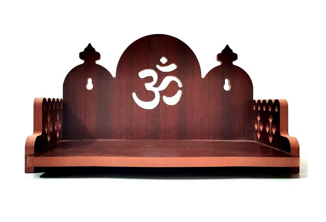 ® Plywood Small Wooden Temple for Home Office and Shop/Wall Hanging Temple/sinhasan/Pooja mandir/Pooja Stand/Hindola