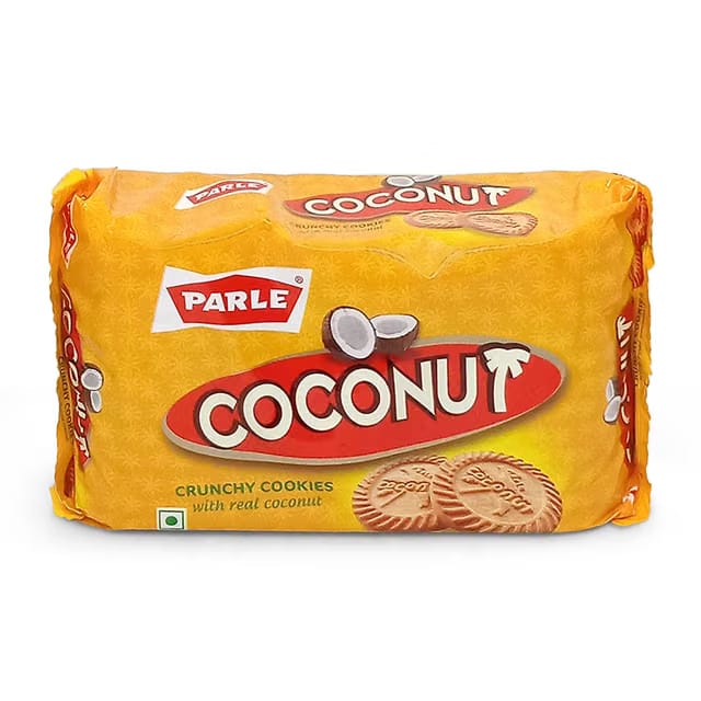 Parle Crunchy Cookies With Real Coconut Biscuit, 150 gram