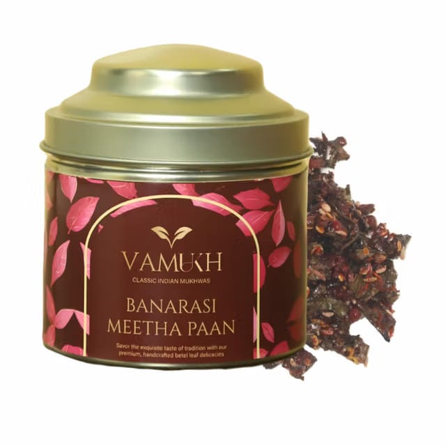 Vamukh Banarasi Meetha Paan Mukhwas 300 G, Mouth Freshener, Digestive, After-Meal Snack, Without Supari, Sweet Paan