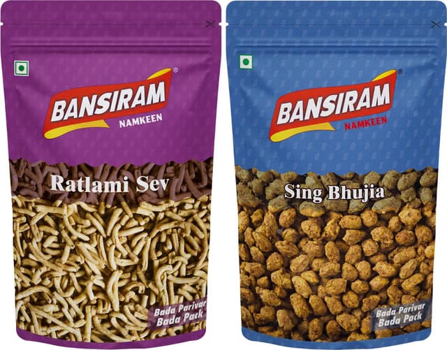 Bansiram RATLAMI SEV AND SHING BHUJIA Bhujia Sev