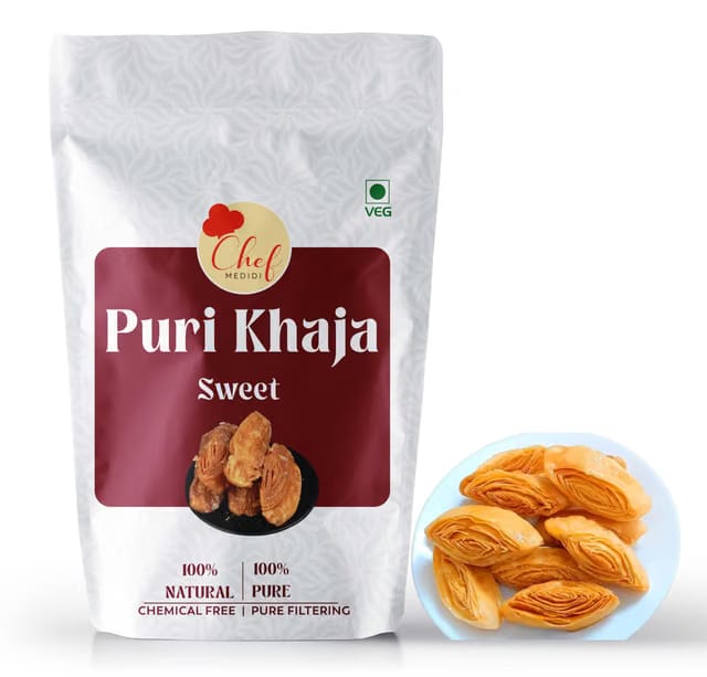 Authentic Puri Khaja Sweet - Traditional Layered Crispy Pastry from Odisha