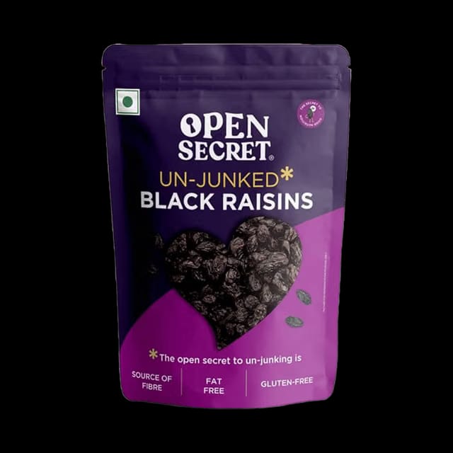 Open Secret Premium Seedless Black Raisins (Kishmish)